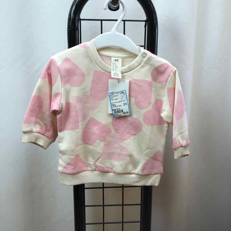 H & M White Hearts Child Size 6 m Girl's Jogging Suit