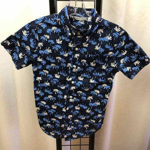 Janie and Jack Navy Patterned Child Size 10 Boy's Shirt