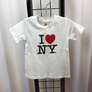 White Graphic Child Size 12 m Boy's Shirt