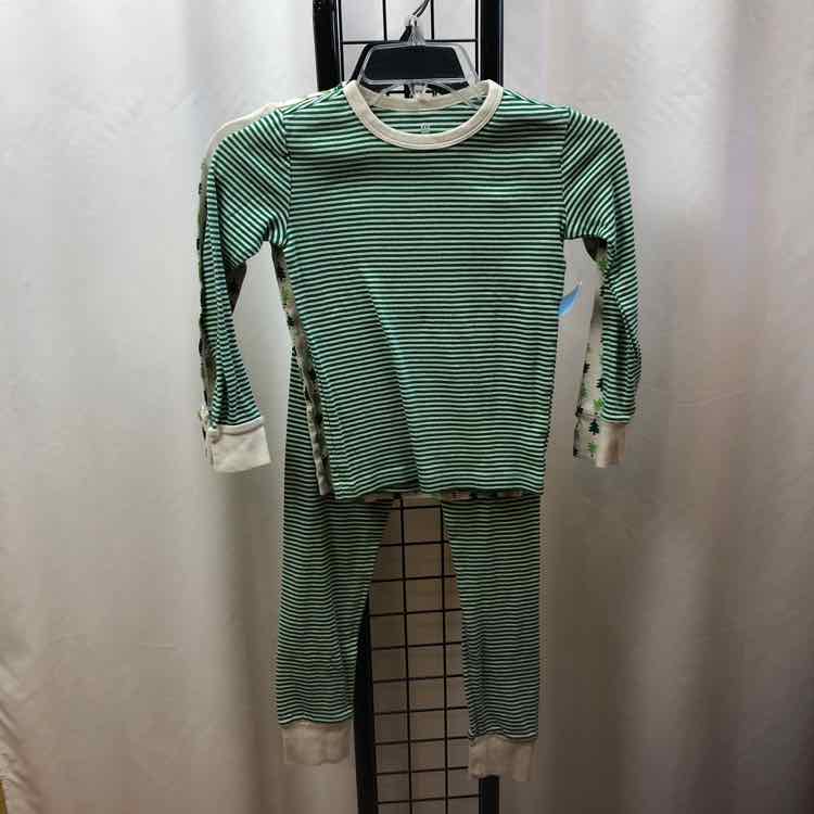 Gap Green Stripe Child Size 8 Girl's Pajamas