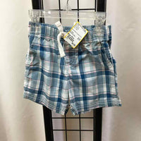 just one you Blue Plaid Child Size 18 m Boy's Shorts