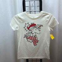 Holiday Time White Christmas Child Size 10/12 Girl's Shirt