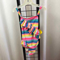 Cat & Jack Rainbow Stripe Child Size 4 Girl's Swimwear
