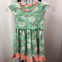 Matilda Jane Green Floral Child Size 6 Girl's Dress