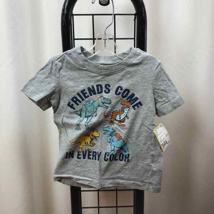 Carter's Gray Dinosaurs Child Size 18 m Boy's Shirt