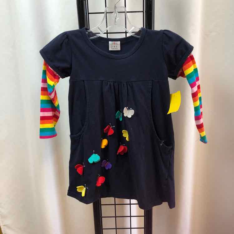 Black Patch Child Size 4 Girl's Dress