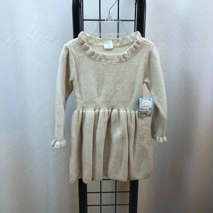 Gap White Solid Child Size 12-18 m Girl's Dress