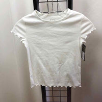 Art Class White Solid Child Size 8 Girl's Shirt