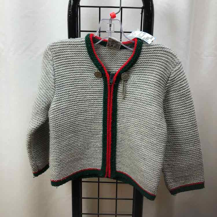 St. Peter Trachten Gray Solid Child Size 3 Girl's Sweater