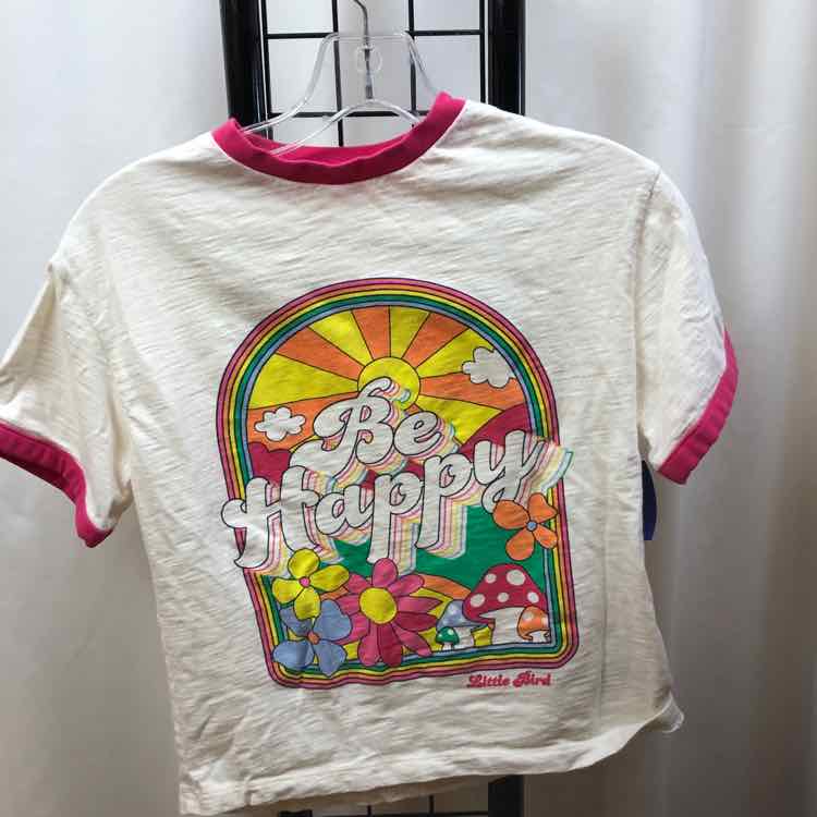 Little Bird White Graphic Child Size 5/6 Girl's Shirt
