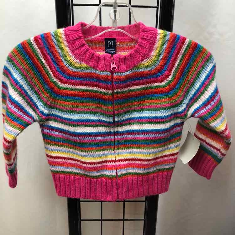 Gap Rainbow Stripe Child Size 18-24 m Girl's Sweater