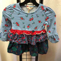 Matilda Jane Blue Floral Child Size 6 Girl's Shirt