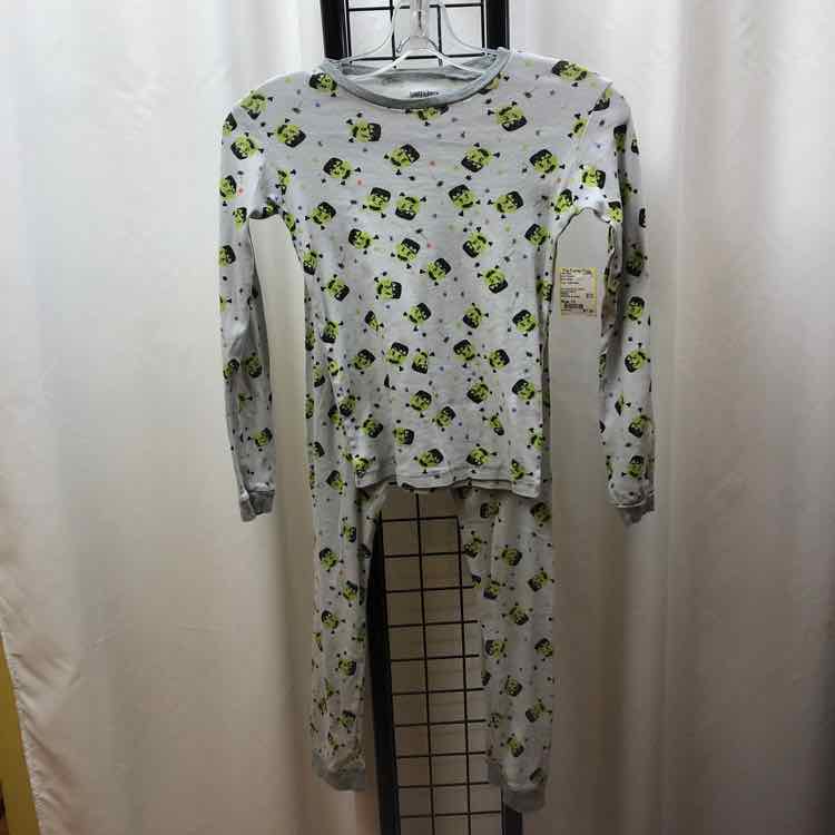 Burt's bees Gray Halloween Child Size 10 Boy's Pajamas