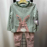 baby Boden Green Stripe Child Size 12-18 m Girl's Outfit