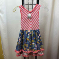 Matilda Jane Pink Stripe Child Size 6 Girl's Dress
