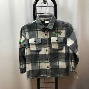 Nickelodeon Gray Paisley Child Size 6/7 Boy's Shirt