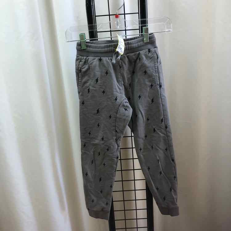 Tea Gray Patterned Child Size 8 Boy's Sweatpants