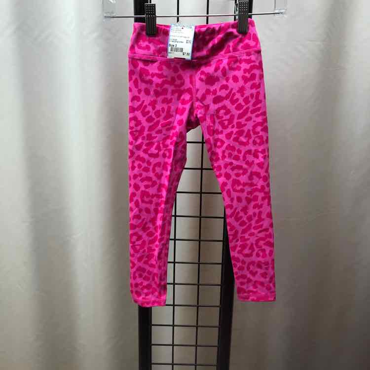 Pink Lily kids Pink Animal Print Child Size 3 Girl's Leggings