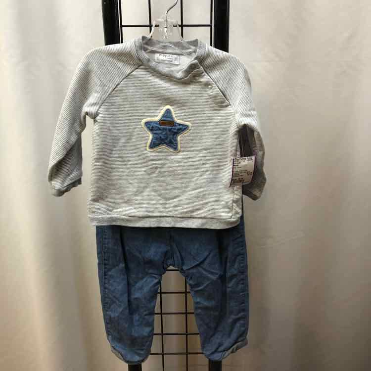 Mayoral Gray Stripe Child Size 12 m Boy's Outfit