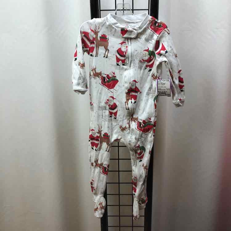 Pottery Barn Kids White Christmas Child Size 12-18 m Girl's Pajamas