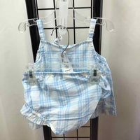 Carter's Baby Blue Checkered Child Size 12 m Girl's Dress