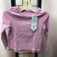 Cat & Jack Purple Solid Child Size 2 Girl's Shirt