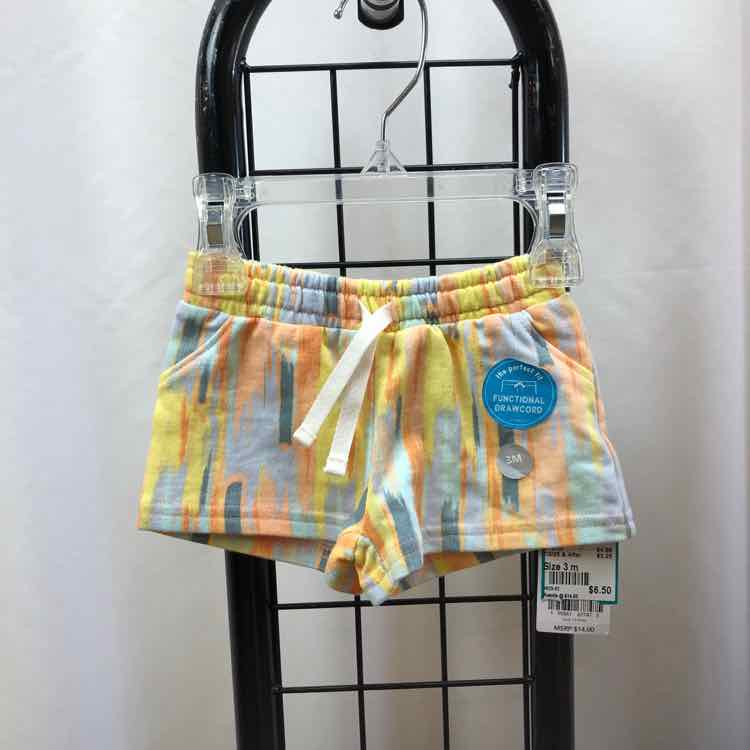 Carter's Yellow Streaked Child Size 3 m Girl's Shorts