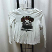 Abercrombie White Sequin Child Size 9/10 Girl's Shirt
