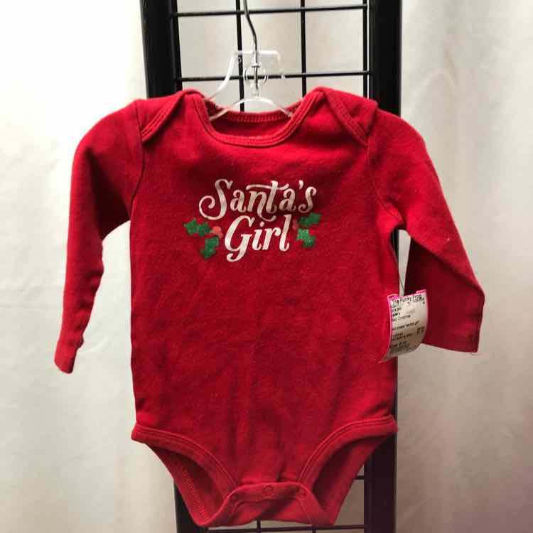 Carter's Red Christmas Child Size 6 m Girl's Shirt