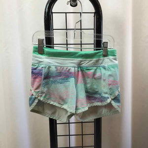 Ivivva Green Stripe Child Size 7 Girl's Shorts