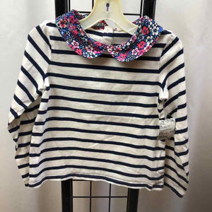 Gap White Stripe Child Size 5 Girl's Shirt