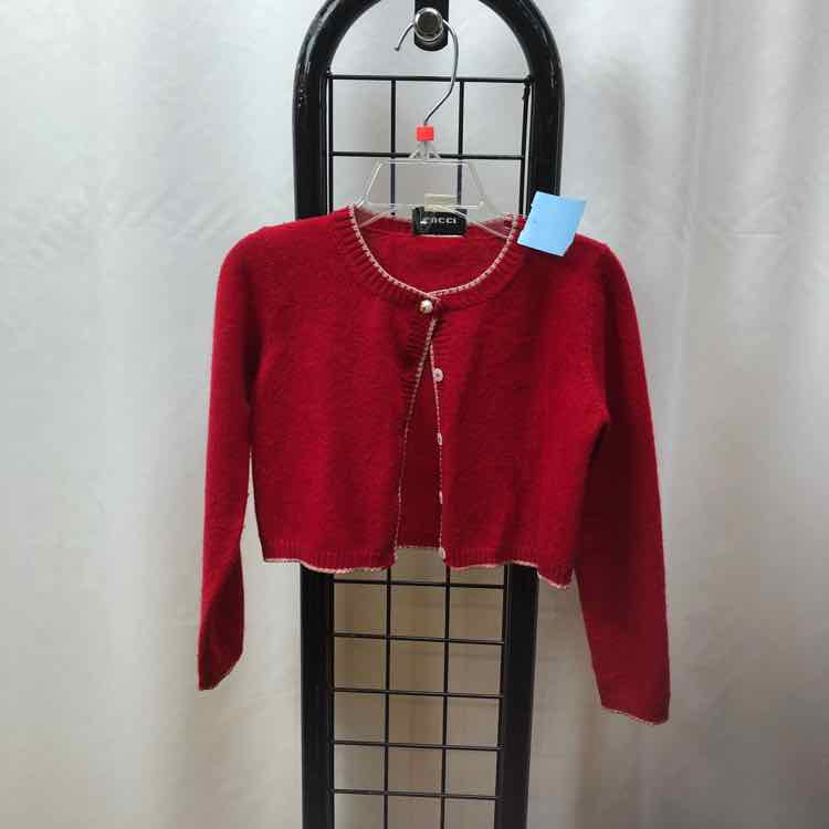 Gucci Red Solid Child Size 3 Girl's Sweater