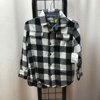 Rumi + Ryder Black Checkered Child Size 5 Boy's Shirt