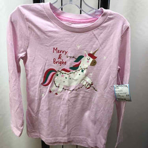 Pink Christmas Child Size 4 Girl's Shirt