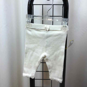 Janie and Jack White Solid Child Size 0-3 m Girl's Pants