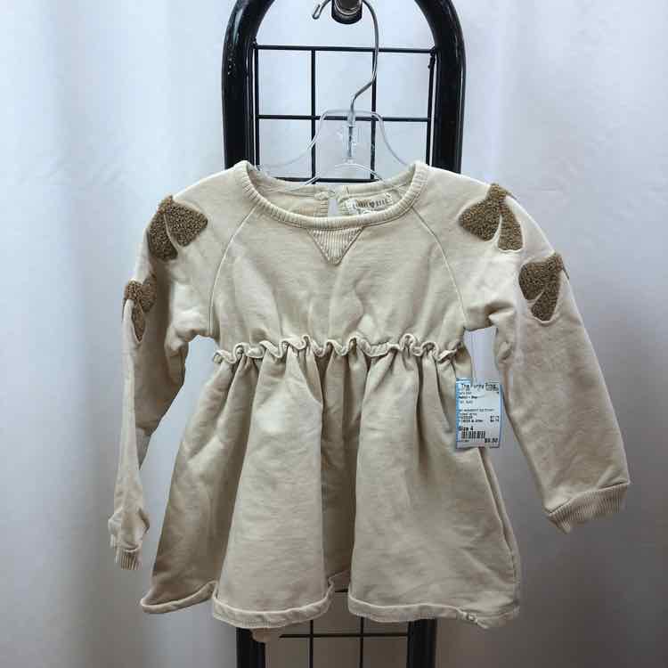 Rabbit + Bear Tan Solid Child Size 4 Girl's Shirt
