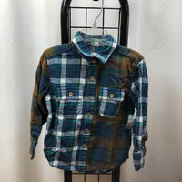 tucker and tate Blue Plaid Child Size 2 Boy's Shirt