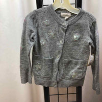 Peek Gray Sequin Child Size 4/5 Girl's Sweater