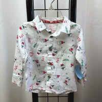 F&F White Christmas Child Size 9 m Boy's Shirt