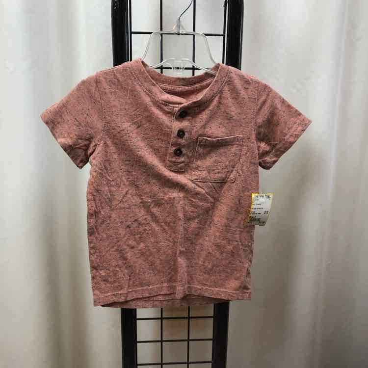 CAT Red Streaked Child Size 2 Boy's Shirt