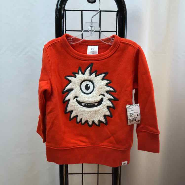 Gap Orange Patch Child Size 18-24 m Boy's Sweatshirt