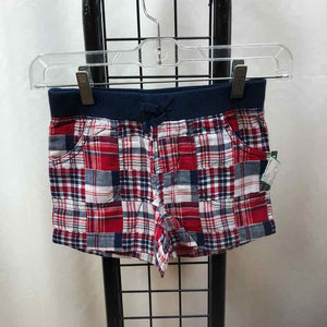 Faded Glory Red Madras Child Size 6/6X Girl's Shorts