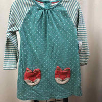 baby Boden Turquoise Dotted Child Size 2/3 Girl's Dress