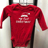 Carter's Red Christmas Child Size 3 m Girl's Shirt