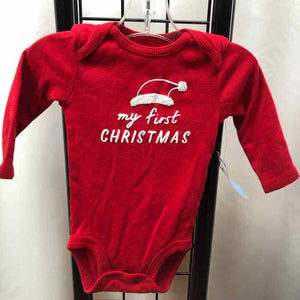 Carter's Red Christmas Child Size 3 m Girl's Shirt