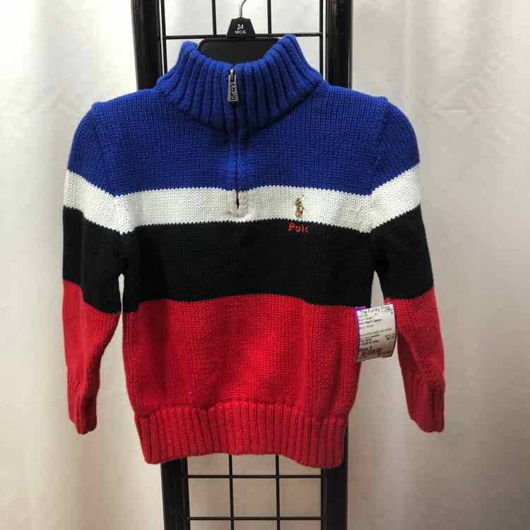 Polo-Ralph Lauren Blue Stripe Child Size 3 Boy's Sweater