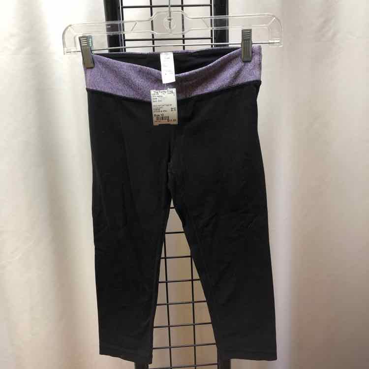 Ivivva Black Solid Child Size 10 Girl's Leggings