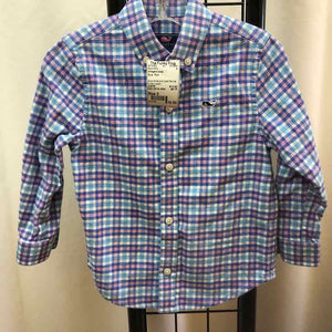 Vineyard vines Blue Plaid Child Size 2 Boy's Shirt