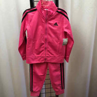 Adidas Pink Solid Child Size 4 Girl's Jogging Suit