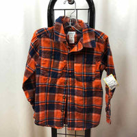 Carter's Orange Plaid Child Size 4T Boy's Shirt